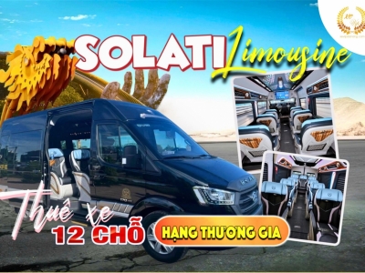 Cho thuê xe 12 chỗ Solati Limousine hạng thương gia tại Đà Nẵng hot nhất 2024