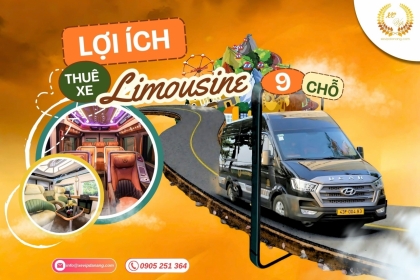 Lợi ích khi lựa chọn dịch vụ thuê xe Limousine 9 chỗ tại Xe Vip Đà Nẵng