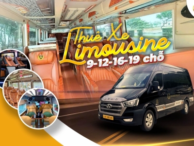 Thuê Xe Limousine Đà Nẵng Giá Rẻ: Xe 9-12-16-19 Chỗ VIP, Đời Mới
