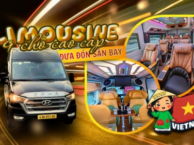 Thuê Xe Limousine 9 Chỗ Đà Nẵng Đón Sân Bay – Riêng Tư, Cao Cấp