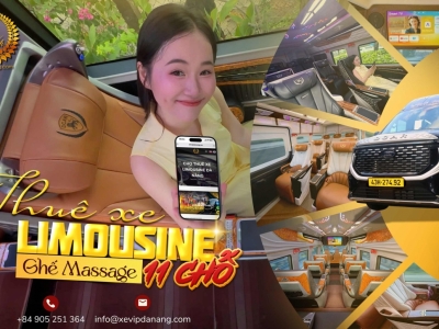 Cho Thuê Xe Limousine 11 Chỗ VIP Tại Đà Nẵng Đưa Đón Sân Bay & Du Lịch 24/7